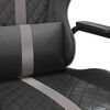 vidaXL Gaming Chair Black and Grey Faux leather, metal, plywood, foam