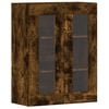 vidaXL Wall Mounted Cabinet Set of 2 Smoked Oak