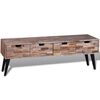 vidaXL TV Cabinet Various shades of teak and black