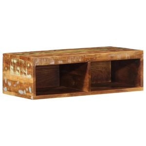 vidaXL Wall-mounted TV Cabinet Multicolor Solid reclaimed wood Compact
