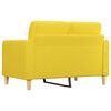 vidaXL 2-seater Sofa Light Yellow Polyester, Metal, Textilene Medium