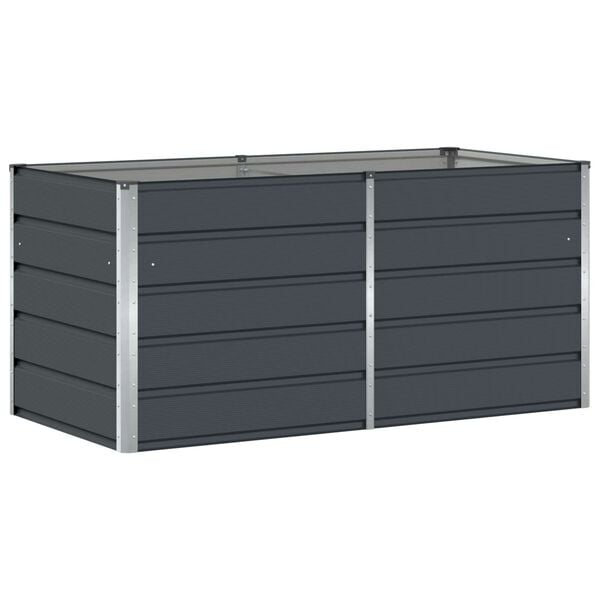 vidaXL Planter Anthracite 62.99 x 31.50 x 29.53 in Steel