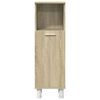 vidaXL Bathroom Furniture Set Sonoma oak Engineered wood Medium
