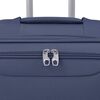vidaXL 3 Piece Soft Case Trolley Set Navy Blue