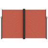 vidaXL Retractable Side Awning Terracotta Polyester with PU coating, Steel