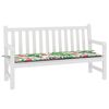 vidaXL Patio Bench Cushion Multicolour 59.1x19.7x1.6" Oxford Fabric