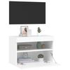 vidaXL TV Wall Cabinet White Engineered Wood Regular TV Wall Cabinet
