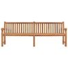 vidaXL Garden Bench Teak Solid Teak Wood Extra Large Rectangular