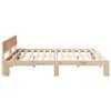 vidaXL Bed Frame Natural 70.87 x 78.74 in Solid Pine Wood