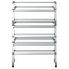 vidaXL Laundry Drying Rack with Wheels 35"x25.2"x50.8" Aluminum
