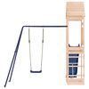 vidaXL Outdoor Playset Natural pine, Blue Solid pine wood, Polypropylene