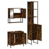 vidaXL Bathroom Furniture Set Smoked Oak