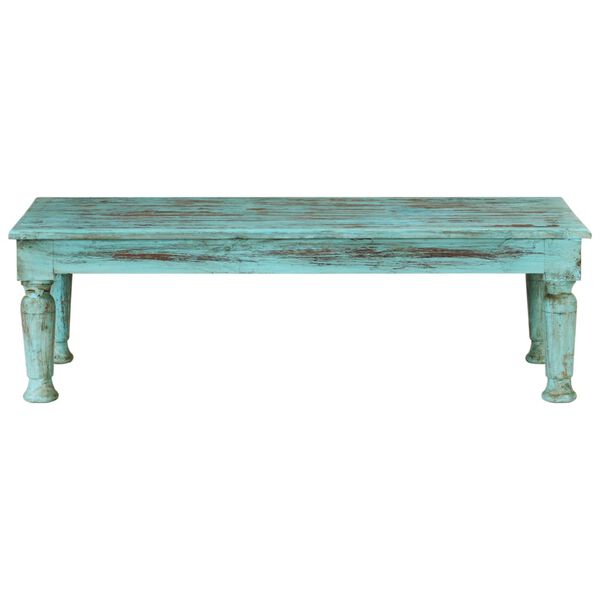 vidaXL Coffee Table Multicolor Solid reclaimed wood 43.3 x 19.7 x 13.4 in