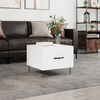 vidaXL Coffee Table High gloss white Engineered wood, iron Standard