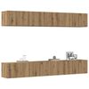 vidaXL TV Cabinet Set of 4 Artisan Oak Engineered Wood