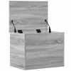 vidaXL Storage Box Grey Sonoma Engineered Wood 23.6 x 16.5 x 18.1 in