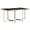 vidaXL Garden Dining Set Beige, Black, Cream White