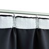 vidaXL Blackout Curtains with Hooks 2 pcs Anthracite 55.1x88.6"