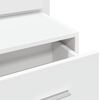 vidaXL Wall-mounted Bedside Cabinet White Engineered wood Medium