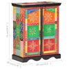 vidaXL Hand Painted Sideboard 23.6"x11.8"x29.5" Solid Mango Wood