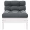 vidaXL Garden Lounge Set Set of 3 White, Anthracite