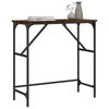 vidaXL Console Table Smoked Oak Engineered Wood, Metal
