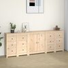 vidaXL Sideboard Wooden Solid pine wood