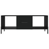 vidaXL Coffee Table Black Engineered wood, iron 40.2 x 19.7 x 15.7 in