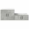 vidaXL Storage Cabinet 2 pcs Concrete Grey 46.46 x 16.14 x 15.75 in