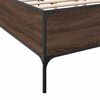 vidaXL Bed Frame Brown Oak Engineered wood Small Double Durable