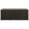 vidaXL Storage Chest Brown Poly Rattan Large Garden Storage Box