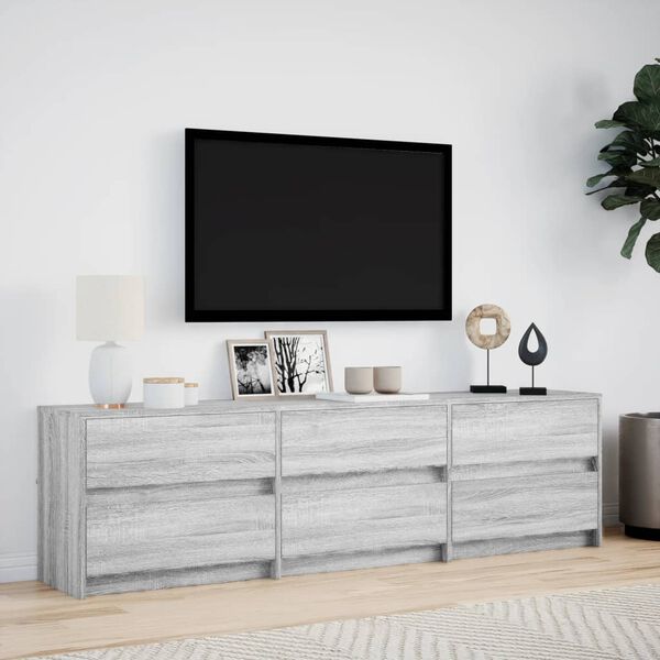 vidaXL TV Cabinet Grey Sonoma Engineered wood Large TV Cabinet