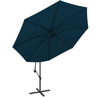 vidaXL Cantilever Umbrella 137.8" Blue