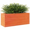 vidaXL Garden Planter Wax brown Solid pine wood Large Decorative Inlays
