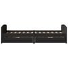 vidaXL Day Bed Black Solid pine wood, engineered wood 35.4 x 78.7 in