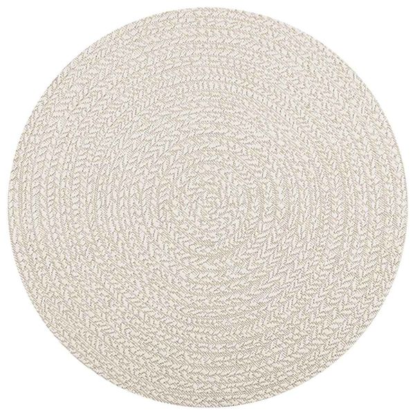 vidaXL Rug Cream Polypropylene &Oslash; 47.2 in UV-resistant materials Rug