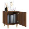 vidaXL Bedside Cabinet Brown oak Engineered wood Compact Bedside Cabinet