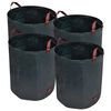 vidaXL Patio Waste Bag Dark Green 4 pcs 71.9 gal 5.3 oz/sqm