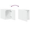 vidaXL Wall Cabinet White Engineered Wood 11.8x16.7x15.7 in Wall Cabinet