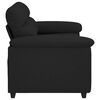 vidaXL 2-Seater Sofa Black Polyester Standard 2-Seater Sofa