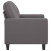 vidaXL Sofa Chair Grey Faux leather, metal, foam Single Modern