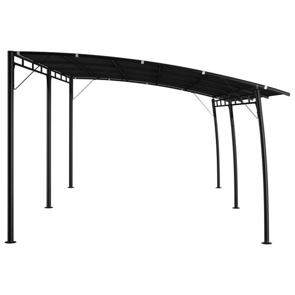 vidaXL Sunshade Awning Anthracite Powder-coated steel frame Large