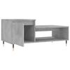 vidaXL Coffee Table Concrete Gray Engineered Wood, Metal Medium