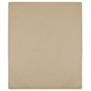 vidaXL Jersey Fitted Sheet Taupe 100% Cotton 35.4 x 78.7 in