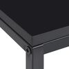 vidaXL Side Table Set of 2 Black Steel, Engineered wood Durable