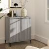 vidaXL Sideboard Grey Sonoma Engineered wood, Metal Medium Sideboard