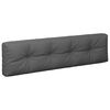 vidaXL Pallet Cushion Anthracite 100% polyester, Hollow fiber