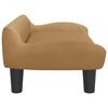 vidaXL Kids Sofa Brown Velvet, Foam, Solid Pine Wood Mini Durable