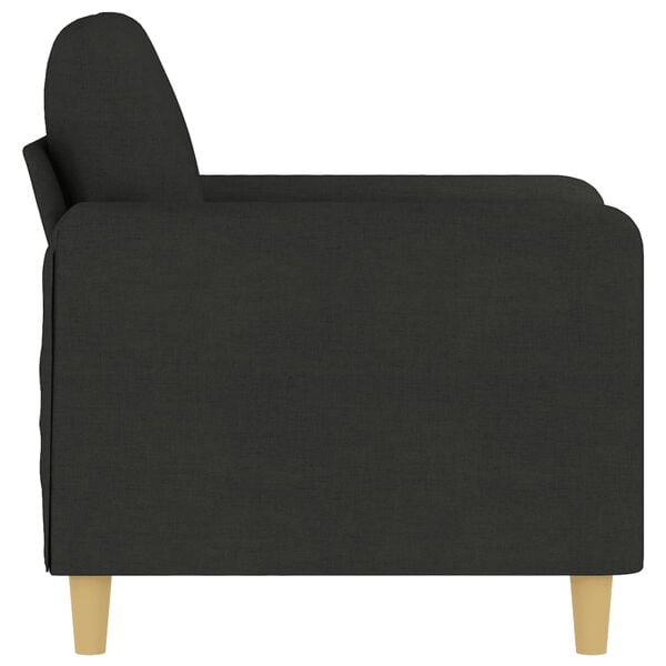 vidaXL Sofa Chair Black Fabric (100% polyester), metal, textilene Single