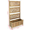 vidaXL Garden Raised Bed Natural Bamboo 27.6 x 11.8 x 53.1 in
